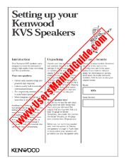 Ver KVS-300 pdf Manual de usuario en inglés (EE. UU.)