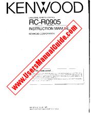 Visualizza RC-R0905 pdf Manuale utente inglese (USA).