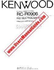 Ver RC-R0906 pdf Manual de usuario en inglés (EE. UU.)