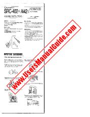 Ver SRC-442 pdf Manual de usuario en inglés (EE. UU.)