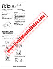 Ver SRC-502 pdf Manual de usuario en inglés (EE. UU.)