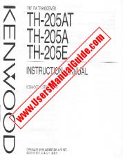 Ver TH-205A pdf Manual de usuario en inglés (EE. UU.)