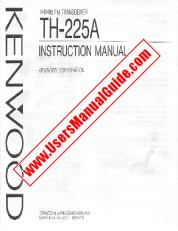 Ver TH-225A pdf Manual de usuario en inglés (EE. UU.)