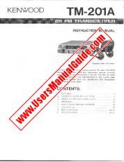Visualizza TM-201A pdf Manuale utente inglese (USA).