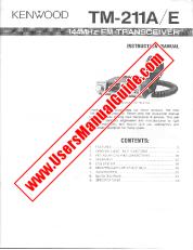 Ver TM-211B pdf Manual de usuario en inglés (EE. UU.)