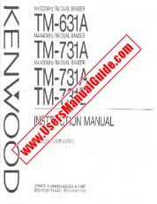 Ver TM-631A pdf Manual de usuario en inglés (EE. UU.)