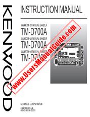 Vezi TM-D700A pdf Engleză Manual de utilizare