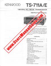 Ver TS-711A pdf Manual de usuario en inglés (EE. UU.)