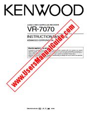 Ver VR-7070A pdf Manual de usuario en inglés (EE. UU.)