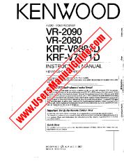 Voir VR-2080 pdf English (USA) Manuel de l'utilisateur