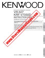 Visualizza VR-507 pdf Manuale utente inglese (USA).