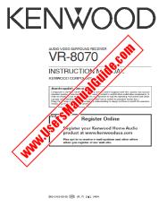 Ver VR-8070 pdf Manual de usuario en inglés (EE. UU.)