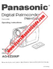 View AGEZ20 pdf Digital Palmcorder - Operating Instructions
