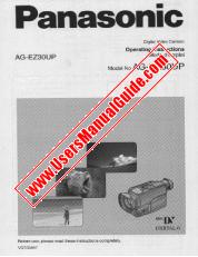 View AGEZ30UP pdf Digital Video Camera - Operating Instructions, Mode d'emploi