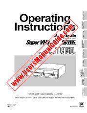 View AGTL950P pdf Time Lapse Video Cassette Recorder - Operating Instructions
