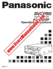 Voir AJ-D850P pdf DVCPRO Studii VTR - Mode d'emploi