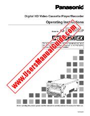 View AJHD1200AP pdf Digital HD Video Cassette Player/Recorder