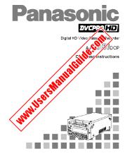 Ansicht AJ-HD130DCP pdf Digital HD Videokassettenrecorder - Bedienungsanleitung