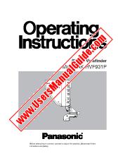 View AK-HVF931P pdf 8'' LCD Viewfinder - Operating Instructions