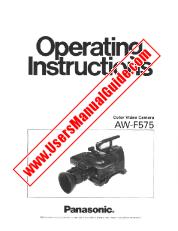 View AW-F575 pdf Operating Instructions