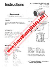 Voir AWLZ10MD6 pdf 10x Auto Iris Control Servo Zoom Lens - Instructions