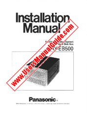 Ver AYEB500 pdf Sistema de edición no lineal, caja de disco duro - Manual de instalación