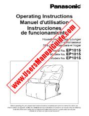 Ver EP1015PA1 pdf INGLÉS, FRANCÉS Y ESPAÑOL - Instrucciones de funcionamiento