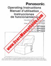 Ver EP1022 pdf INGLÉS, FRANCÉS Y ESPAÑOL - Instrucciones de funcionamiento