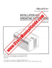 View HQ-2051SH pdf Quasar - ENGLISH AND ESPAÑOL - Installation and Operating Instructions