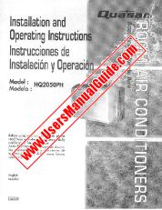 Voir HQ2050PH pdf Quasar - ANGLAIS ET ESPAÑOL - Instructions d'installation et d'utilisation