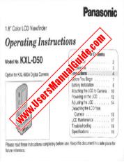 Ver KXL-D50 pdf Instrucciones de operación