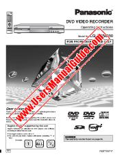 Ver LQDRM200 pdf Grabador de video DVD para uso profesional solamente - Instrucciones de funcionamiento