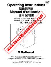 View NCER22N pdf ENGLISH and FRENCH - Operating Instructions