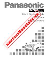 Ver AJ-HD130DC pdf Grabadora de videocasetes digital de alta definición - Instrucciones de funcionamiento