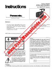 Voir AW-AD700BS pdf AW-F575 Series - Instructions