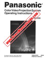 Voir PT65WX50 pdf Couleur Système de projection vidéo - Mode d'emploi