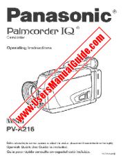 View PV-A216 pdf Operating Instructions