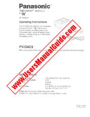 Voir PV-DAC9 pdf Mode d'emploi