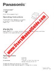 View PV-DLT9 pdf Color Enhancement Light for PV-DV900 - Operating Instructions