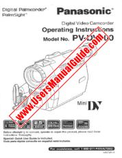 View PV-DV100 pdf Operating Instructions