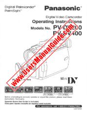 View PV-DV400D pdf Digital Palmcorder - PalmSight - Operating Instructions