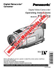 View PVDV52DS pdf Digital Palmcorder - Operating Instructions