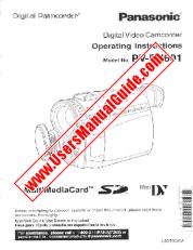View PVDV601D pdf Digital Palmcorder - Operating Instructions