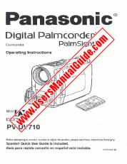 Ver PV-DV710D pdf Palmcorder digital - PalmSight - Instrucciones de funcionamiento
