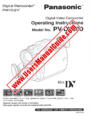 Ver PV-DV800D pdf Palmcorder digital - PalmSight - Instrucciones de funcionamiento