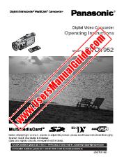 Ver PV-DV952D pdf Digital Palmcorder - MultiCam Camcorder - Instrucciones de funcionamiento