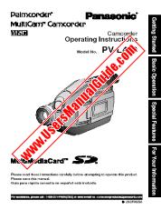 View PV-L453D pdf VHS-C Palmcorder - MultiCam Camcorder - Operating Instructions