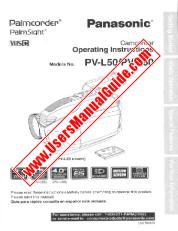 Ver PV-L50 pdf VHS-C Palmcorder - PalmSight - Instrucciones de funcionamiento