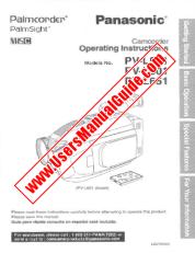 View PV-L551 pdf VHS-C Palmcorder - PalmSight - Operating Instructions