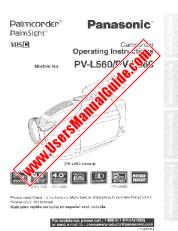 Ver PV-L560 pdf VHS-C Palmcorder - PalmSight - Instrucciones de funcionamiento